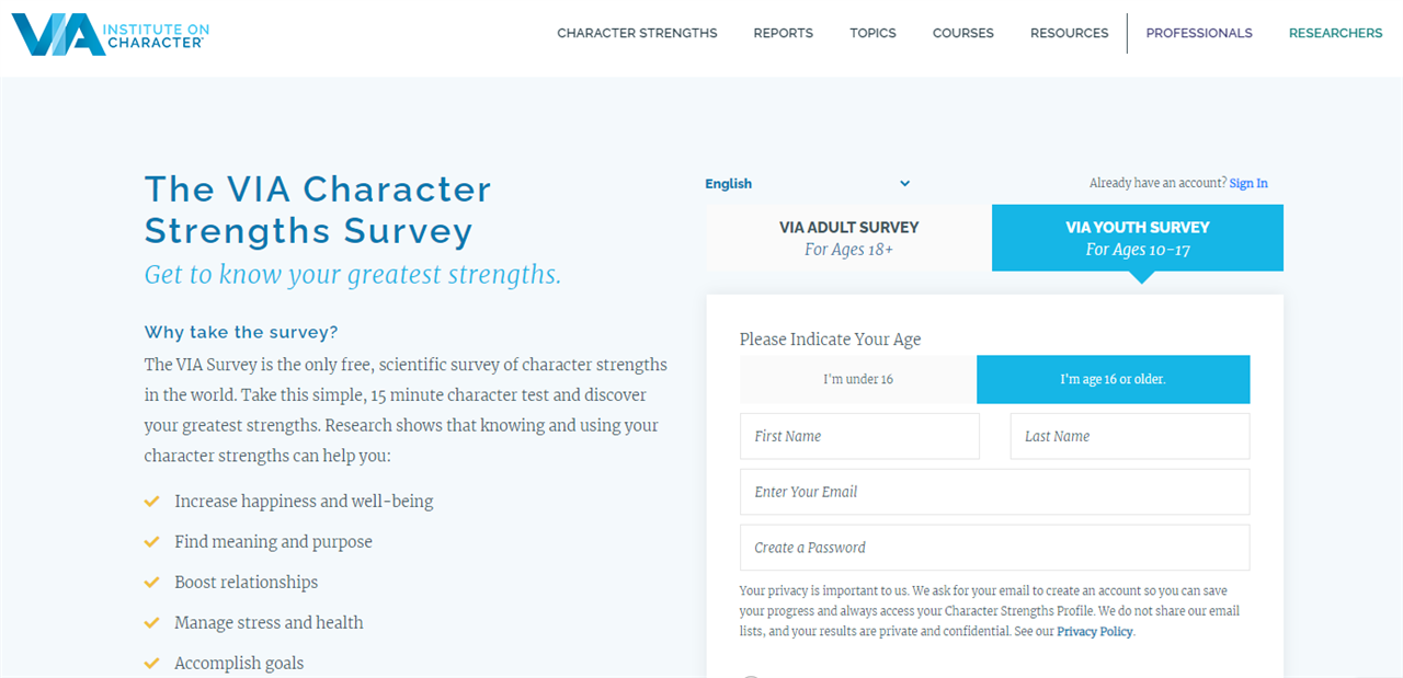 the-via-character-strengths-survey-highams-park-school